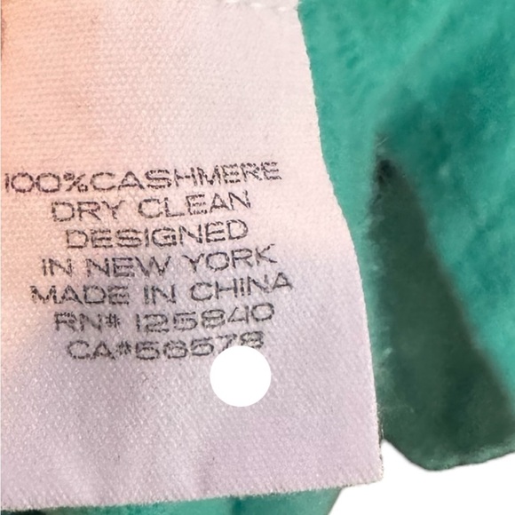 Intermix Green Cashmere Sweater - Picture 3 of 4